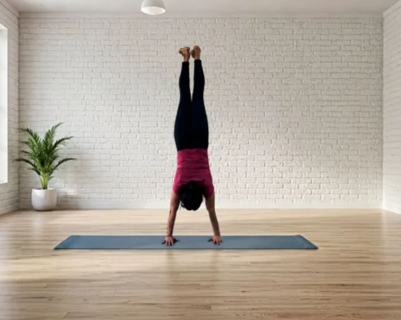 Yoga and freehand pilates practice